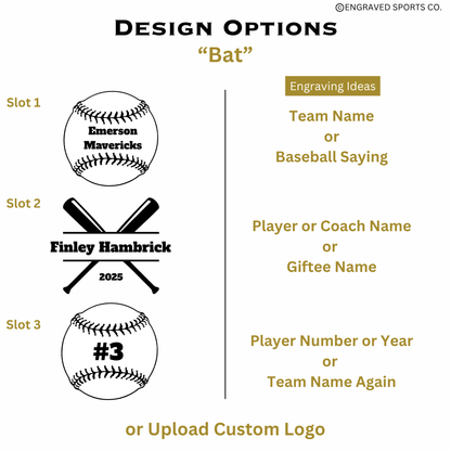 Baseball Bat Board {Custom Engraved}