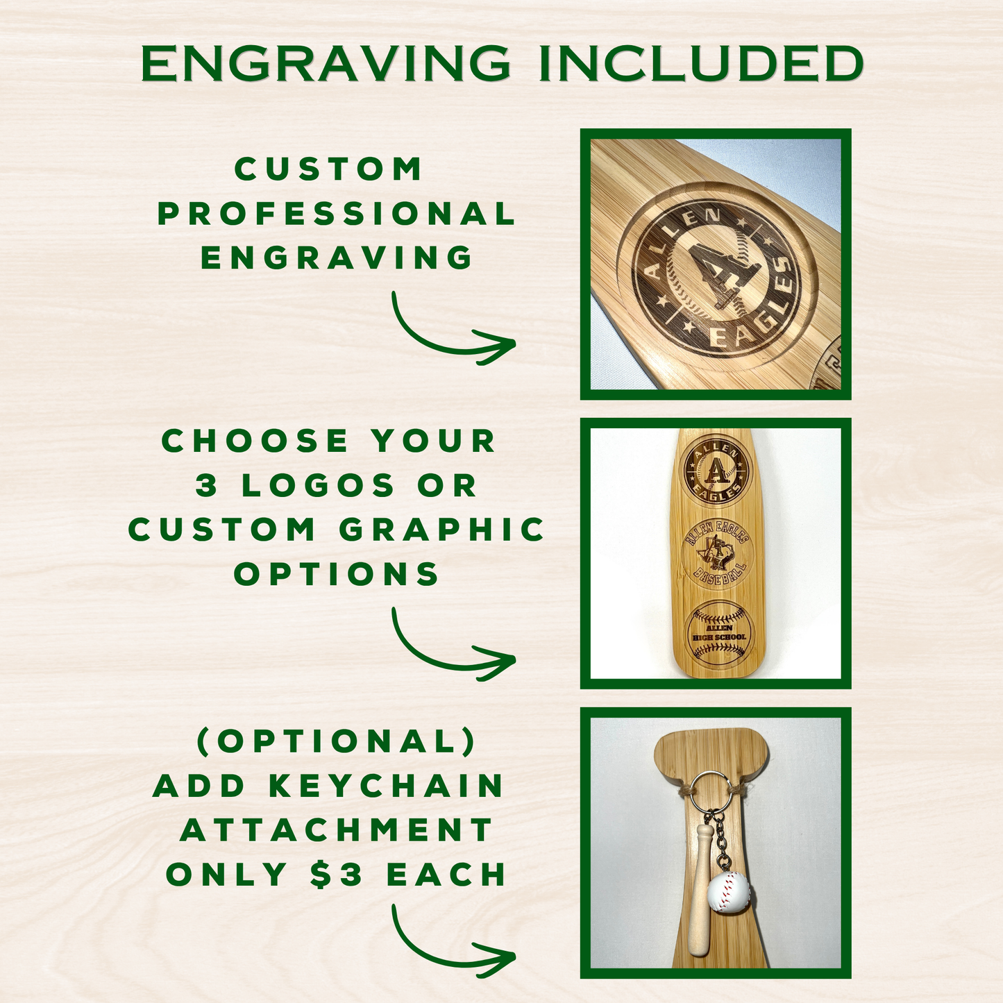 Baseball Bat Board {Custom Engraved}